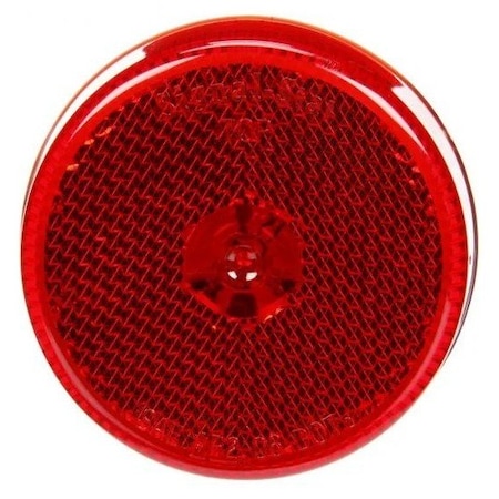 Truck-Lite Signal-Stat, Led, Red Round, 4 Diode, Marker Clearance Light, P2, Reflectorized, Pl-10, 12V 1052